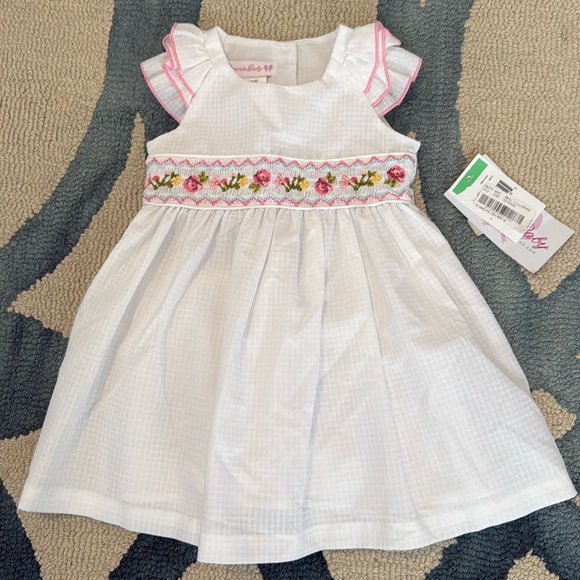 Bonnie Baby Other - Bonnie Baby Smocked Flutter Sleeve Dress - Size 18 months